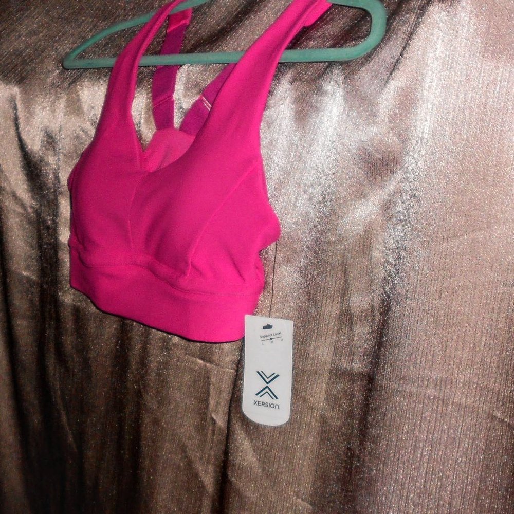 Xersion Move Medium Support Racerback Sports Bra - Picture 7 of 14